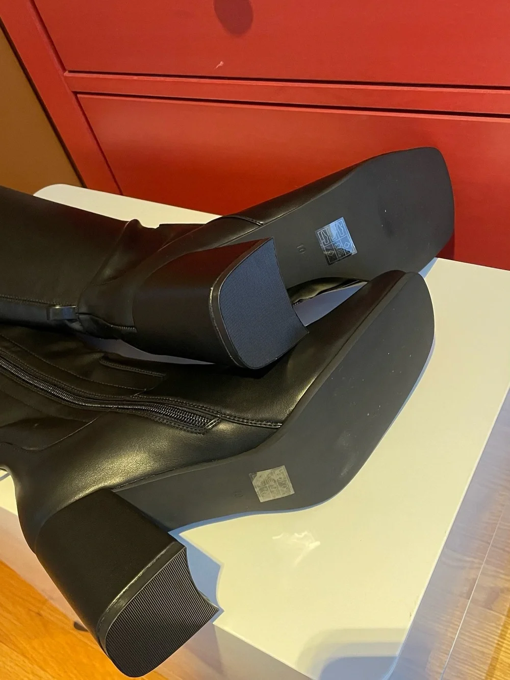 JEFFREY CAMPBELL HOT LAVA BOOTS SIZE 10 COLOR BLACK